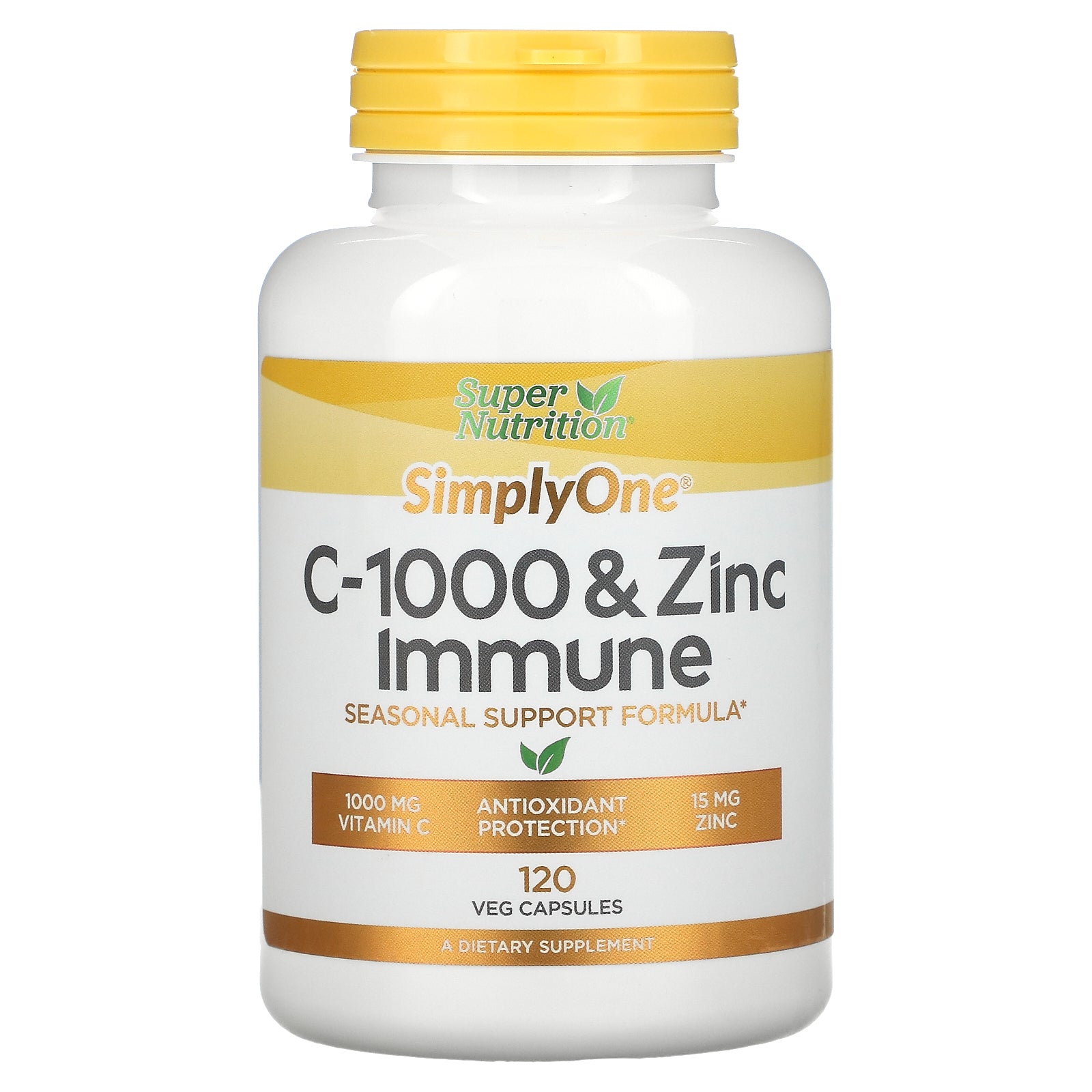 Super Nutrition, Simplyone, C-1000 & Zinc Immune Veg Capsules