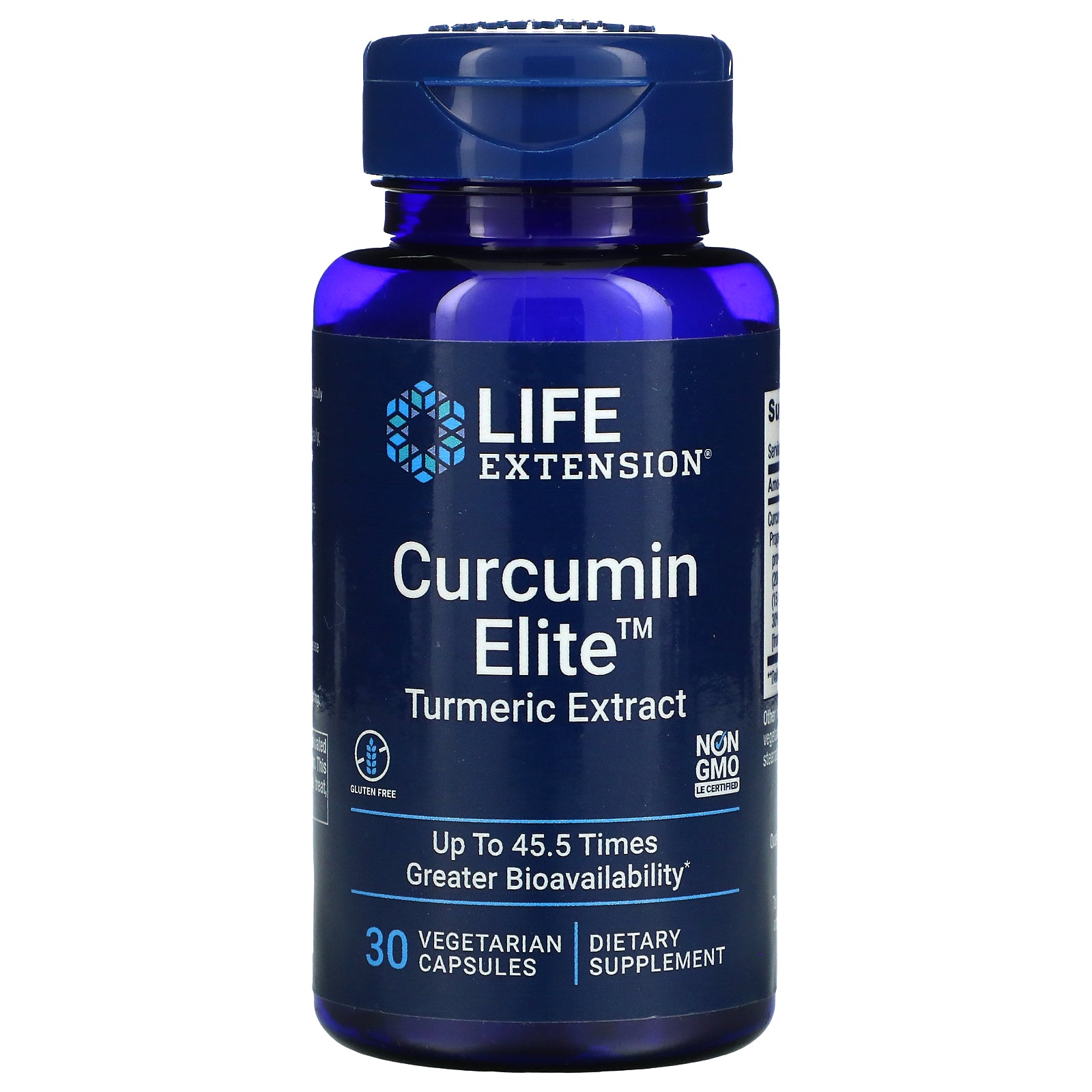 Life Extension, Curcumin Elite, Turmeric Extract Vegetarian Capsules