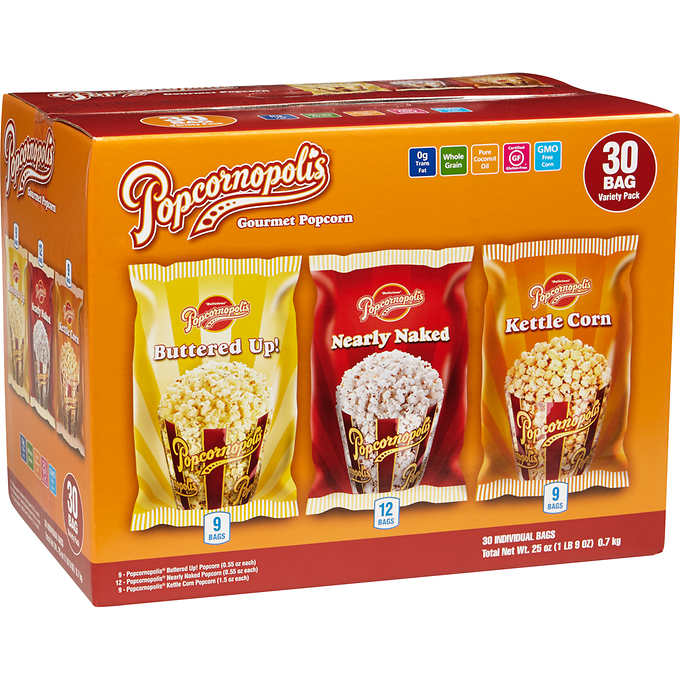Popcornopolis Gourmet Popcorn, Variety Pack