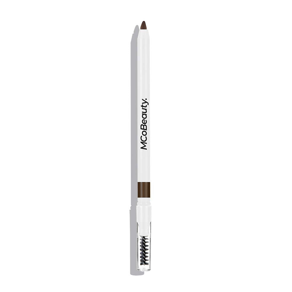 MCoBeauty Duo Brow Crayon & Highlighter - Two-In-One Eyebrow Styling Tool - Includes Brow Filler And Brow Bone Definer Highlight - Creamy, Long-Lasting Formulas - Dark Brown - 0.025
