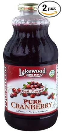 Lakewood 100% Juice Pure Cranberry -- 32 fl oz - 2 pc