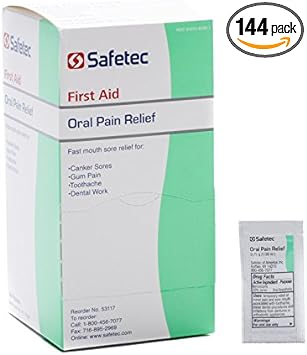 Oral Pain Relief, 0.75 Gram Packets (Box of 144)