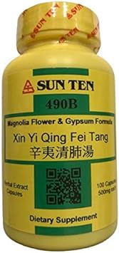 Sun Ten - Magnolia Flower & Gypsum Formula Capsules/490B Xin Yi Qing Fei Tang/????? ?