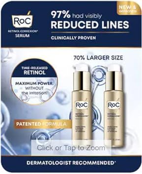 Roc retinol correxion serum - firms & reduces of wrinkles 1.7  , 2 Pack