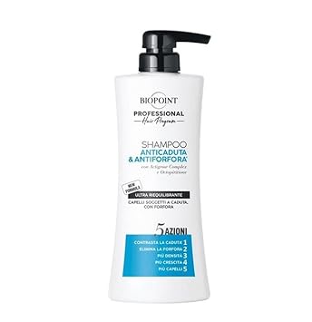 Biopoint Professional 5 Azioni Shampoo Anticaduta & Antiforfora Ultra Equilibrante, 400 ml 13.5  , Made in Italy [italian import]