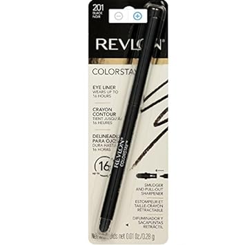 Revlon ColorStay Eyeliner Pencil, Black [201], 0.01  (Pack of 4)