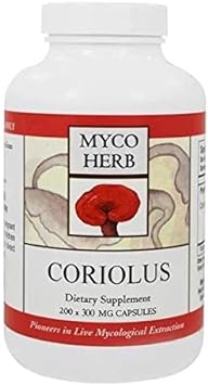 MycoHerb by Kan - Coriolus Versicolor 300mg - 200 Capsules