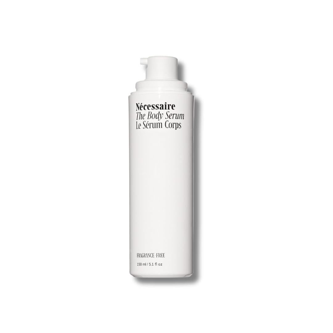 Nécessaire The Body Serum - Intense Clinical Hydrating Serum With Hyaluronic Acid, Niacinamide + Ceramides. Dermatologist-Tested. Non-Comedogenic. Hypoallergenic. Seal Of Approval By The National Eczema Association. 150 ml / 5.1