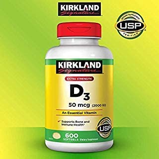 Kirkland Signature Expect More Extra Strength D3 50 Mcg