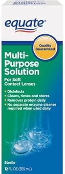 Equate Sterile Multi-Purpose Contact Lenses Solution for Soft Contact 