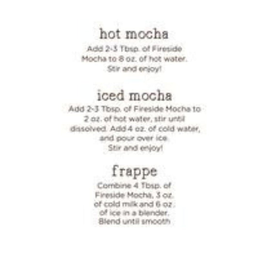 Fireside Coffee Cafe Mocha Instant Flavored Coffee 8 Ounce Canister - Chocolate Mint (Pack of 2)