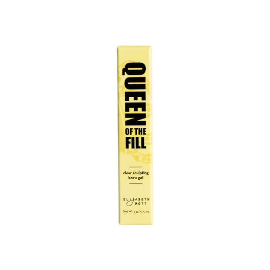Elizabeth Mott Queen of the Fill Clear Brow Gel - Clear Eyebrow Setting Gel to Groom, Sculpt, Shape Brows for Long-Lasting Hold, 3g