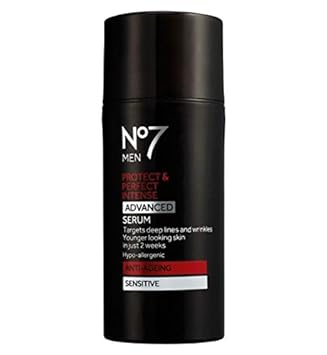 Boots No7 Men Protect & Perfect Intense Advanced Serum Anti-AGEING Sensitive 30-Targets Deep Lines and Wrinkles. for Younger Looking Skin in JUST 2 Weeks