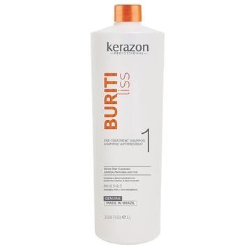 Brazilian Keratin Pre Treatment Shampoo Clarifying Anti-residue 33.8/1L Buriti Liss by KERAZON