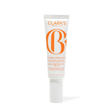 Clark's Botanicals Invisible Hero Sunscreen - Poreless Primer, SPF 30 Anti-Aging Facial Moisturizer with Hyaluronic Acid for Daily Sun Protection (HSA & FSA Eligible)