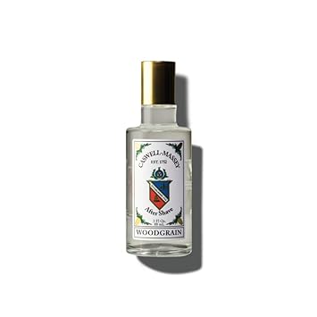 Caswell-Massey Woodgrain Sandalwood Gold Cap After Shave, Soothing Aftershave with Cedarwood, Clove & Musk, 3