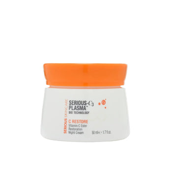 Serious Skincare Serious-C3 Plasma Restoration Night Cream for Deep Hydration | Vitamin C | Night Moisture Cream | 1-Pack, 1.7