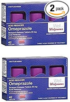 Walgreens Omeprazole 20Mg Tablets 84 Count (2 Packs of 42 Each)