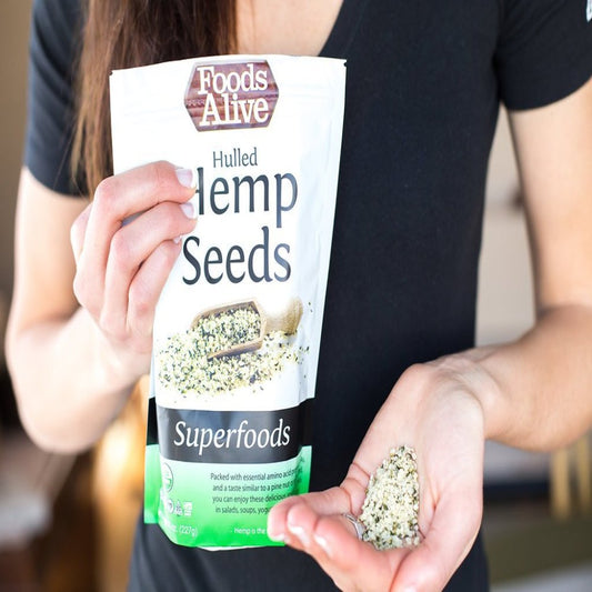 Foods Alive Organic Hulled Hemp Seeds, Bags (Pack of 2)