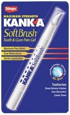Kank-A Kank-A Soft Brush Tooth/Mouth Pain Gel Professional Strength, 0.07  (Pack of 4)