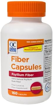Quality Choice Daily Fiber Capsules For Regularity, 160 Count