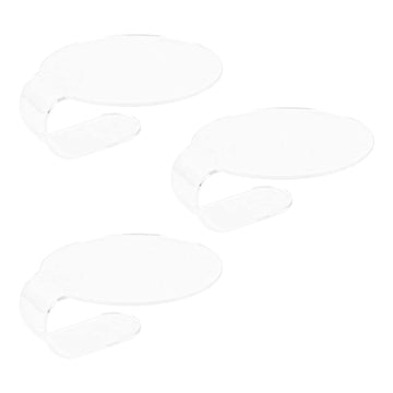 AUEAR, 3 Pack Makeup Mixing Palette Acrylic Handheld Makeup Mixing Tray Foundation Eye Shadow Makeup Hand Palette Cosmetic Foundation Dish for Makeup Blending
