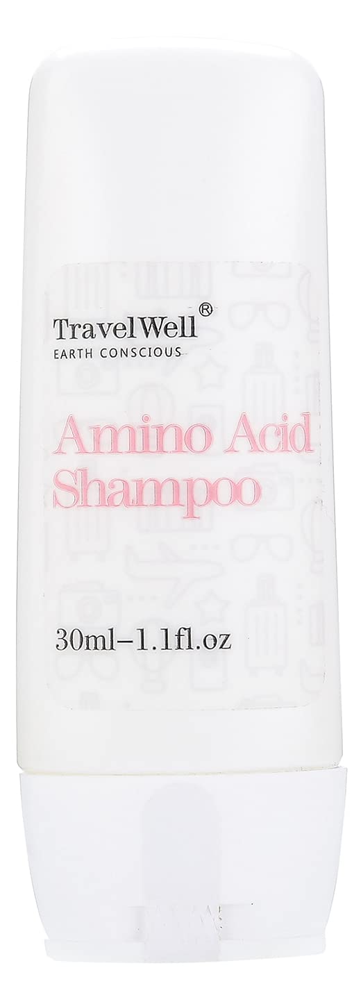 Travelwell Hotel Toiletries Amenities Travel Size Guest Shampoo 1.0  /30ml, Individually Wrapped 50 Bottles per Box
