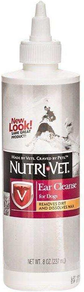 Nutri-Vet Ear Cleanse Liquid, 8 oz. : Pet Ear Care Supplies 