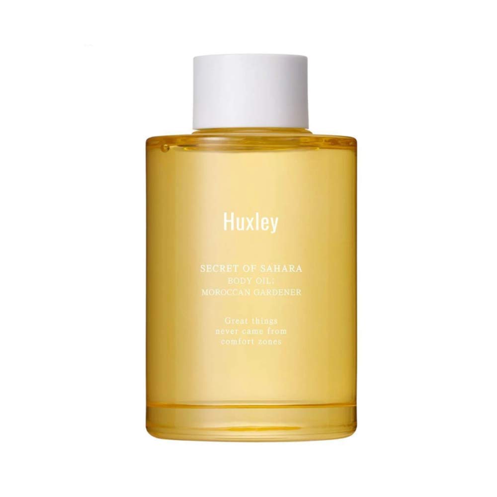 Huxley Secret of Sahara Body Oil Moroccan Gardener 3.38 .  | Korean Ultra Hydrating Body Oil | Deep Hydration with Vitamins A, B2, E and K (New Package)