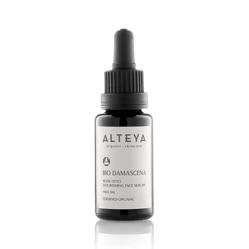 Alteya Organics Face Serum USDA Certified Organic Skin Care 0.68  /20  Bio Damascena Award-Winning Rose Otto Treatment With Organic Bulgarian Rose Oil Nourishing, Skin-reviving and Illuminating