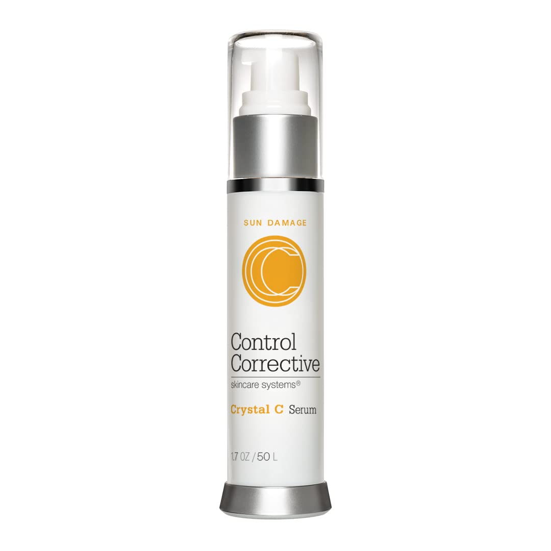 CONTROL CORRECTIVE Crystal C Serum, 1  - Brightens, Hydrates & Fights Daily Photodamage, Hyaluronic Acid & Vitamin C, Lightweight Concentrated Serum For Brightening, Improves The Health Of The Skin