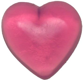 Esupli.com  Eclectic Lady Heart Soap, Rose, Clear Pink, 3  B