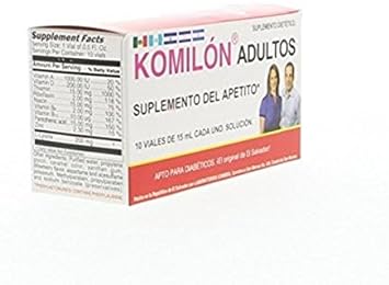  Komilon Adults - Suplemento Del Apetito x 10 Viales x 15 ml
