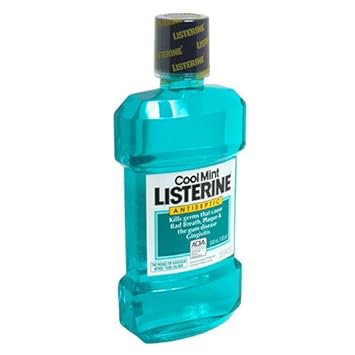 Listerine Antiseptic Mouthwash, Cool Mint, 500- Bottles (Pack of 4)