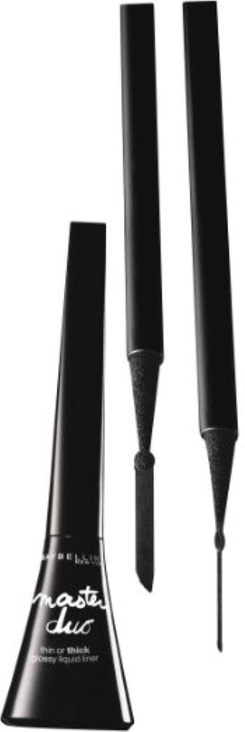 Maybelline Eye Studio Master Duo Glossy Liquid Liner, Black Lacquer [500] 0.05