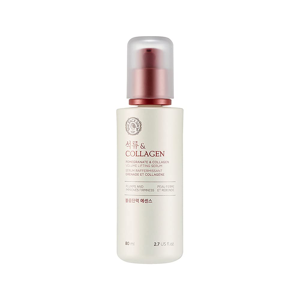 The Face Shop Pomegranate & Collagen Volume Lifting Serum | Lightweight Revitalizing Serum For Skin Firming, Lifting, Hydrating & Radiant | Deep Nourishing Your Kin, 2.7