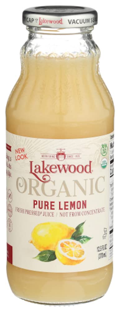 LAKEWOOD JUICE LEMON PURE ORG, 12.5 FO by Lakewood