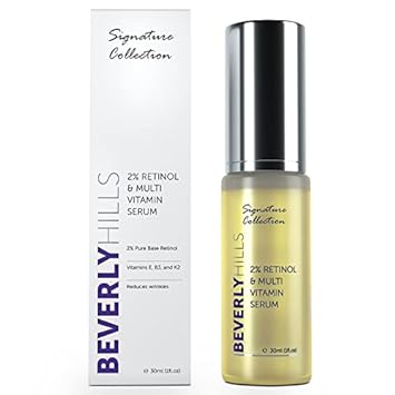 Anti Aging Retinol Serum (2%) with Vitamin E, Vitamin B3 and Vitamin K for Younger Skin