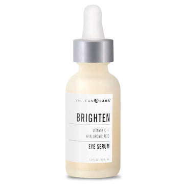 Valjean Labs Brighten Eye Serum with Vitamin C + Hyaluronic Acid | Helps Minimize Dark Circles and Even Skin Tone | Paraben Free, Cruelty Free, Made in USA (1 )
