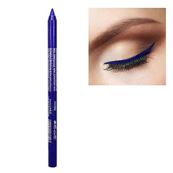 Multi Color Eyeshadow Eyeliner, Metallic Glossy Smoky Eyeliner, Long Lasting Professional Eye Makeup Eyeliner Waterproof Eyeliner Pen Eye Cosmetics Makeup Tools (24 Royal Blue)