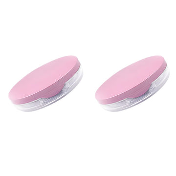 Loose Face Powder Compact Case Empty Powder Container, Portable Loose Powder Case Ultra Thin Cosmetic Powder with Mirror for Makeup (2Pcs) Cosmetics Powder Box