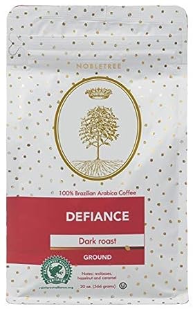 Nobletree Defiance Ground Coffee, Small Batch Dark Roast
