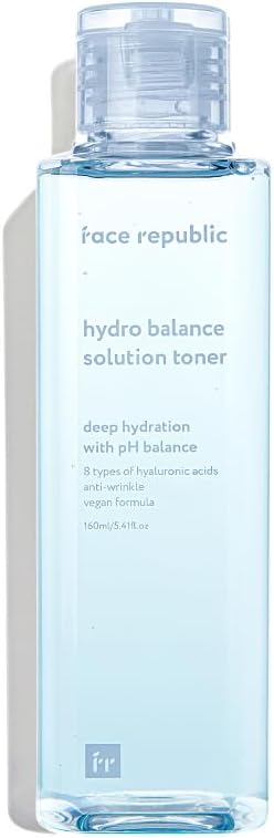 Face Republic Hydro Balance Solution Toner 160 | Vegan Certified | Hydrating & Balancing | Dermatologically Tested | No Artificial Fragrance & Coloring | Cruelty-Free | Korean Skincare