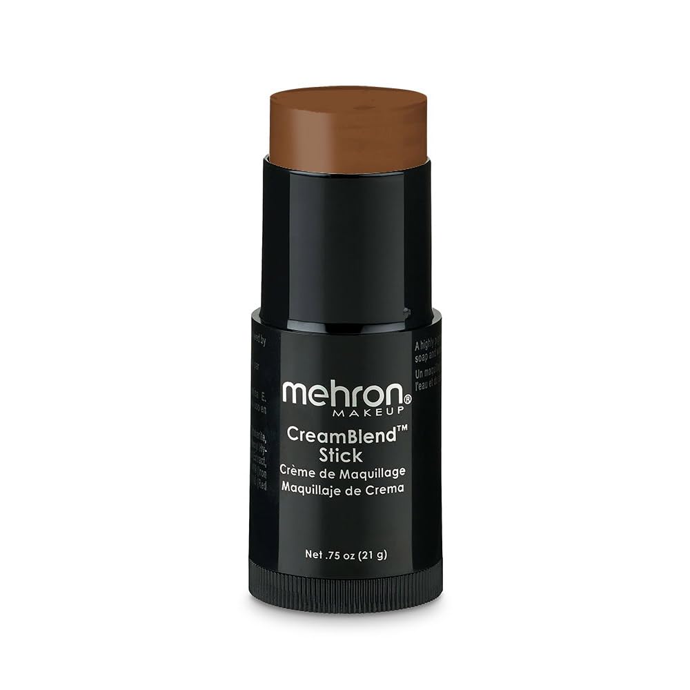 Mehron Makeup CreamBlend Stick - Foundation (.75 ) (Light Ebony)