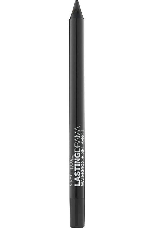 Maybelline New York Eyestudio Lasting Drama Waterproof Gel Pencil Makeup, Sleek Onyx, 2 Count