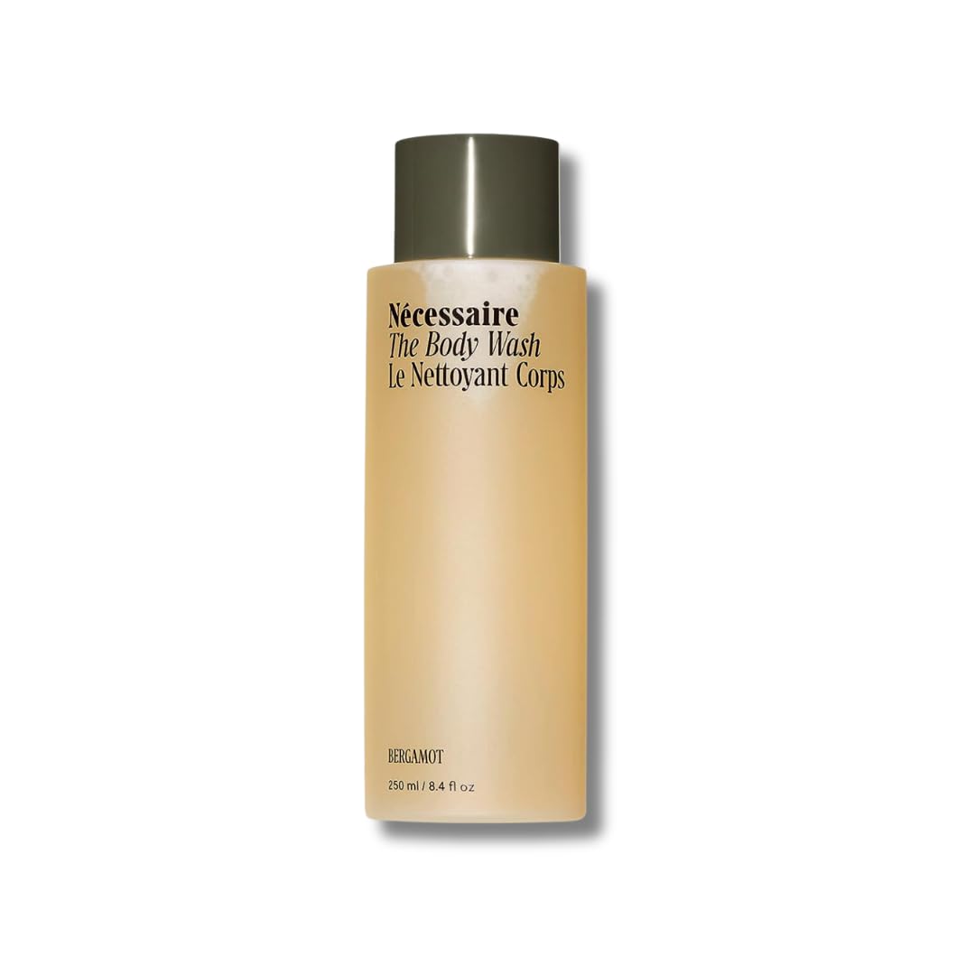 Nécessaire The Body Wash. Bergamot. Multi-Vitamin Gel Cleanser. Nourish, Soften. Hypoallergenic. Dermatologist-Tested. No SLS/SLES. 250 ml / 8.4