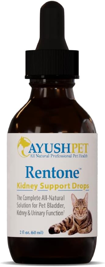 Ayush Pet Kidney and Bladder Support, Rentone Drops for Pets, Promotes