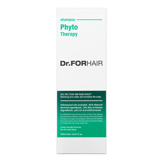 Dr.FORHAIR Phyto Therapy Shampoo 16.9   500 ml for Sensitive Scalp pH Balanced Calming Soothing Hair Care Add Volume and Shine Treatment Paraben Silicone Sulfates Free