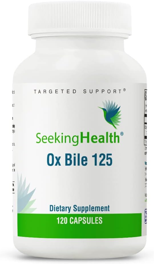 Seeking Health Ox Bile, 125 Mg Digestive Enzyme Supplement,
