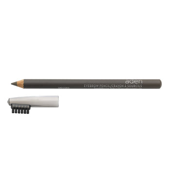 aden Eyebrow Pencil –1.14gr – With Eyebrow Brush – Highly Pigmented & Draws Tiny Brow Hairs – Waterproof & Long Lasting – MADE IN ITALY (Gray)